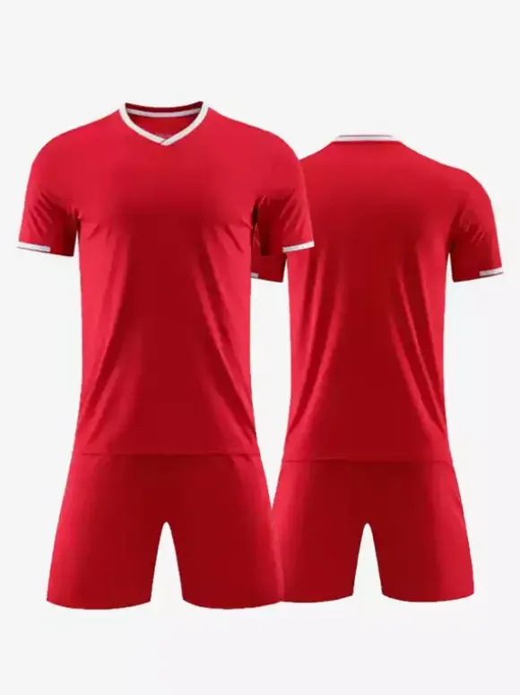Maillot de football adulte à manches courtes personnalisé uniforme d'équipe de football vêtements de sport d'entraînement