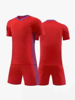 Maillot de football adulte col en V manches courtes patchwork personnalisé équipe de football entraînement vêtements de sport