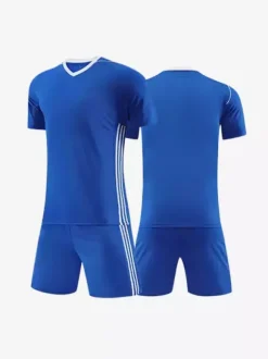 Maillot de football adulte col en V manches courtes patchwork personnalisé équipe de football entraînement vêtements de sport