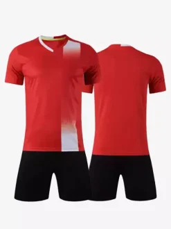 Maillot de football blanc et bleu personnalisé uniforme d'équipe de football vêtements de sport d'entraînement