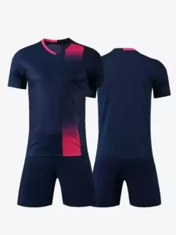 Maillot de football blanc et bleu personnalisé uniforme d'équipe de football vêtements de sport d'entraînement