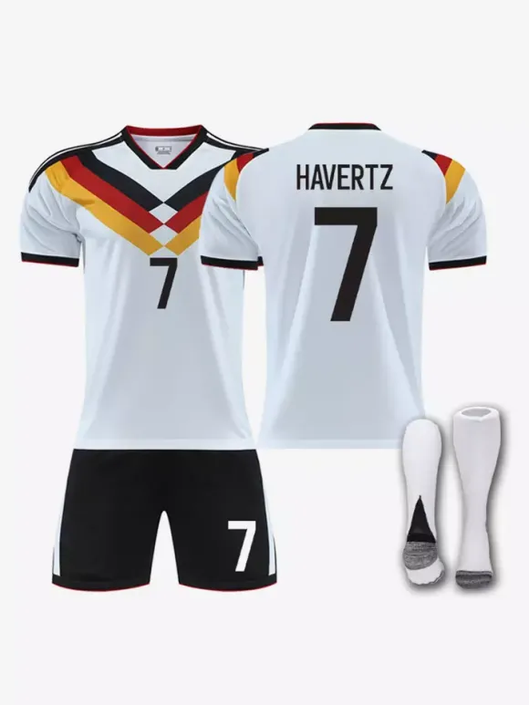 Maillot de football domicile Wirtz 25/26 de l'équipe nationale n° 17 pour adultes et enfants