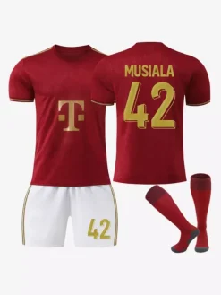 Maillot de football du club de football Muller édition 125e anniversaire numéro 42 Musiala et numéro 25
