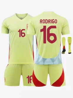 Maillot de football extérieur N°19 LAMINE YAMAL Championnat d'Europe Hommes Ensemble 3 pièces