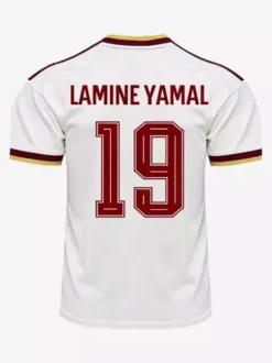 Maillot de football extérieur Espagne 2026 Yamal 19 Rodri 16 manches courtes grandes tailles