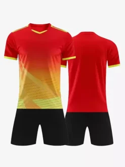 Maillot de football personnalisé pour hommes col en V manches courtes vêtements de sport