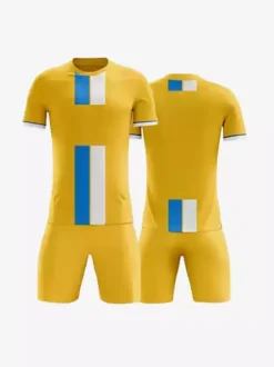 Maillot de football personnalisé à manches courtes à rayures pour homme
