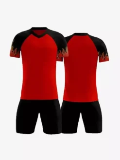 Maillot de football personnalisé à manches courtes et col en V imprimé pour homme