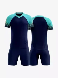 Maillot de football personnalisé à manches courtes et col en V imprimé pour homme