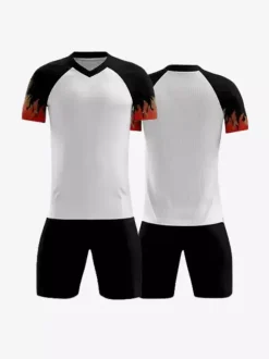 Maillot de football personnalisé à manches courtes et col en V imprimé pour homme