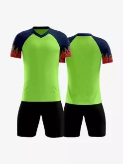 Maillot de football personnalisé à manches courtes et col en V imprimé pour homme