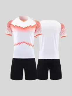 Maillot de football personnalisé à manches courtes unisexe avec teinture par nouage