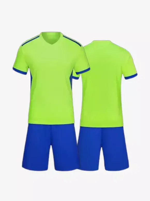 Maillot de football personnalisé à blocs de couleurs pour adultes et vêtements de sport pour hommes