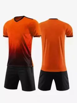 Maillot de football personnalisé à col en V et manches courtes pour homme