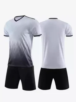 Maillot de football personnalisé à col en V et manches courtes pour homme