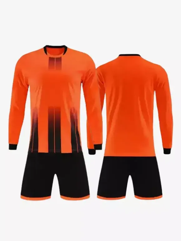 Maillot de football personnalisé à manches longues pour hommes teinture par nouage vêtements de sport