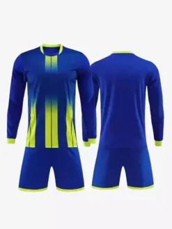 Maillot de football personnalisé à manches longues pour hommes teinture par nouage vêtements de sport