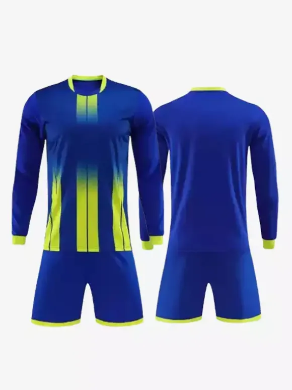 Maillot de football personnalisé à manches longues pour hommes teinture par nouage vêtements de sport