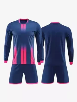 Maillot de football personnalisé à manches longues pour hommes teinture par nouage vêtements de sport
