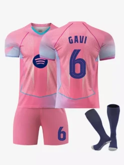 Maillot de football rose édition spéciale Ligue des champions 25/26 n° 10 Lamine Yamal n° 14 Rashford Football Club