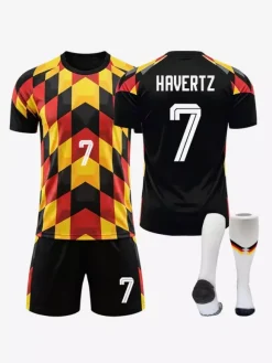 Maillot d'entraînement 3 pièces de l'équipe nationale d'Allemagne (2026) : Musiala (n° 10) Kimmich (n° 6) Woltemade (n° 11) pour adultes et enfants.