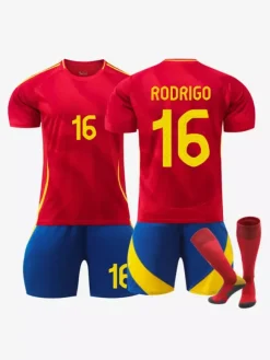 Maillot domicile 3 pièces de l'équipe nationale de football européenne N° 19 LAMINE YAMAL