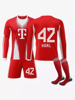 Maillot domicile manches longues 3 pièces du Karl Football Club saison 25/26 n° 10 Musiala n° 42