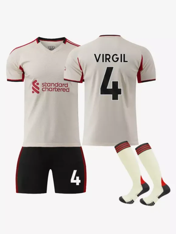 Maillot extérieur 25/26 du club de football n° 7 Wirtz n° 22 Ekitike maillot de football 3 pièces n° 9 Isak pour adultes et enfants