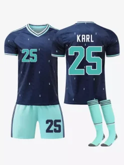 Maillot extérieur de l'Allemagne 2026 n° 17 Wirtz et n° 10 Musiala ensemble 3 pièces pour adultes et enfants