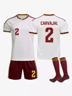 Maillot extérieur de l'équipe nationale espagnole 2026 n° 19 Yamal et n° 17 Williams ensemble 3 pièces pour adultes et enfants