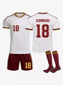 Maillot extérieur de l'équipe nationale espagnole 2026 n° 19 Yamal et n° 17 Williams ensemble 3 pièces pour adultes et enfants