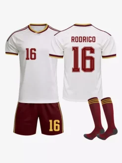 Maillot extérieur de l'équipe nationale espagnole 2026 n° 19 Yamal et n° 17 Williams ensemble 3 pièces pour adultes et enfants