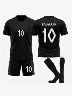 Maillot extérieur de l'équipe nationale de Norvège 2026 n° 9 Erlend Haaland ensemble 3 pièces vêtements de sport pour tournoi