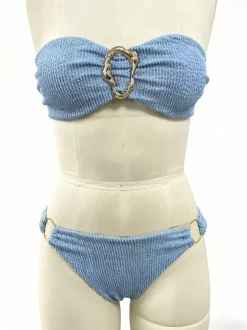 Maillot de bain bikini pour femme bleu été sexy