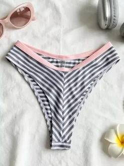 Maillot de bain bikini pour femme bleu été plage maillots de bain