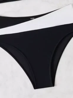 Maillot de bain bikini rose à lacets pour femme maillot de bain sexy d'été