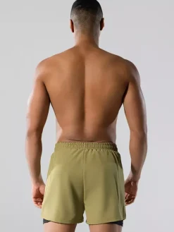 Maillot de bain homme style boxer double épaisseur coupe ample séchage rapide grandes tailles