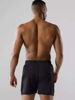 Maillot de bain homme style boxer double épaisseur coupe ample séchage rapide grandes tailles