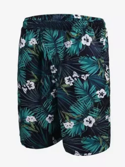 Maillot de bain pour homme à séchage rapide grande taille imprimé tropical short de plage
