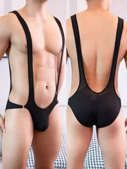 Maillot de Corps Homme Sexy Polyester
