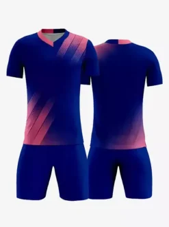 Maillot de football adulte col en V manches courtes vêtements de sport d'entraînement d'équipe de football personnalisés