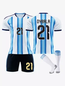 Maillot de Football Argentine Domicile 2026 Ensemble Maillot 3 Pièces Manches Courtes N°9 Álvarez