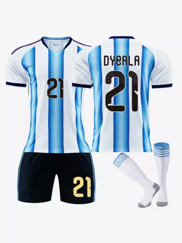 Maillot de Football Argentine Domicile 2026 Ensemble Maillot 3 Pièces Manches Courtes N°9 Álvarez