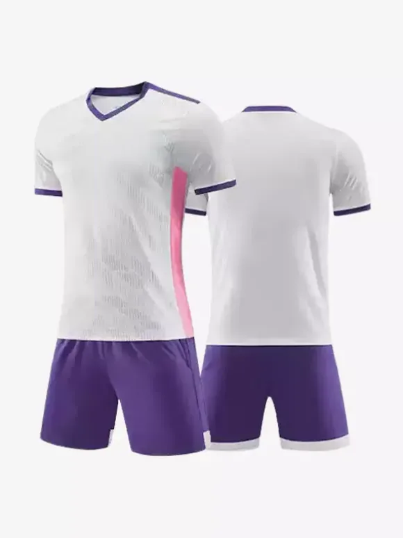 Maillot de football à col en V et manches courtes en patchwork personnalisé pour entraînement d'équipe de football pour hommes