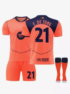 Maillot de football 3e équipe n° 9 Lewandowski n° 10 Yamal 25/26 pour enfants et adultes