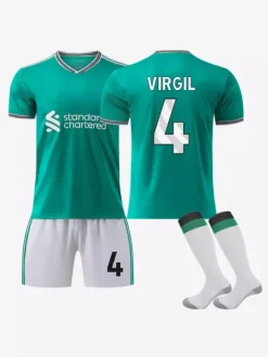 Maillot de football 3e équipe 25/26 numéro 7 Wirtz numéro 22 Ekitike ensemble 3 pièces pour adultes et enfants