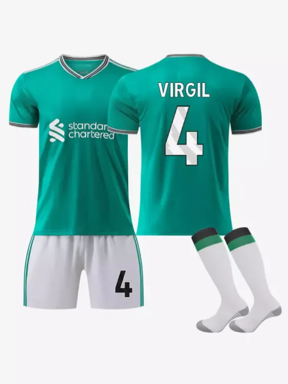 Maillot de football 3e équipe 25/26 numéro 7 Wirtz numéro 22 Ekitike ensemble 3 pièces pour adultes et enfants