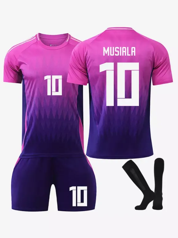 Maillot de football extérieur N° 8 KROOS N° 6 KIMMICH N° 10. MUSIALA Ensemble 3 pièces pour le Championnat d'Europe