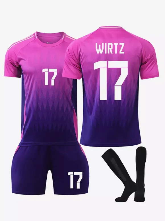 Maillot de football extérieur N° 8 KROOS N° 6 KIMMICH N° 10. MUSIALA Ensemble 3 pièces pour le Championnat d'Europe