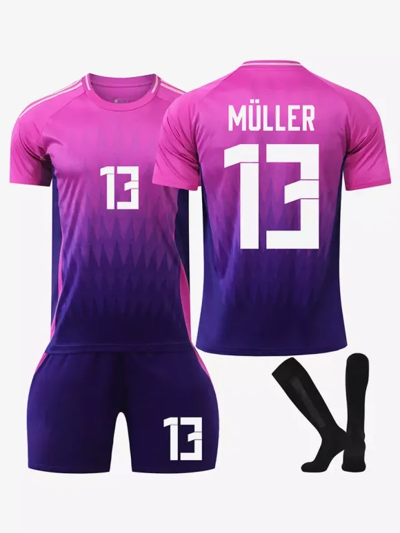 Maillot de football extérieur N° 8 KROOS N° 6 KIMMICH N° 10. MUSIALA Ensemble 3 pièces pour le Championnat d'Europe